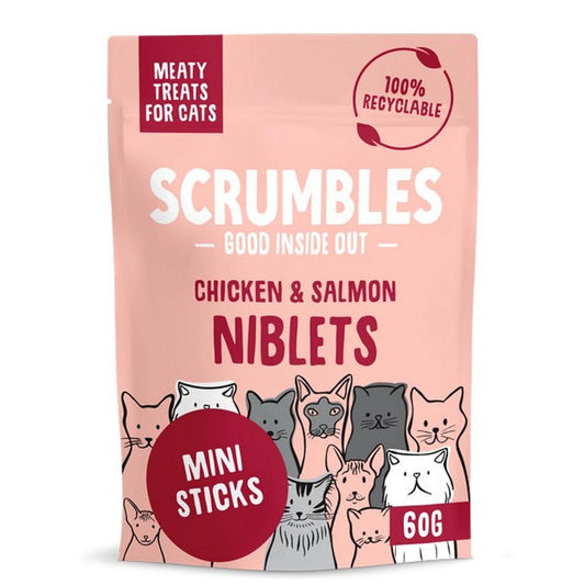 Scrumbles Salmon Niblets Treats 60g - North East Pet Shop Scrumbles