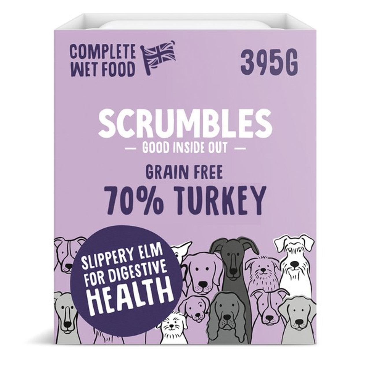 Scrumbles Wet Dog Food Turkey 395g - North East Pet Shop Scrumbles