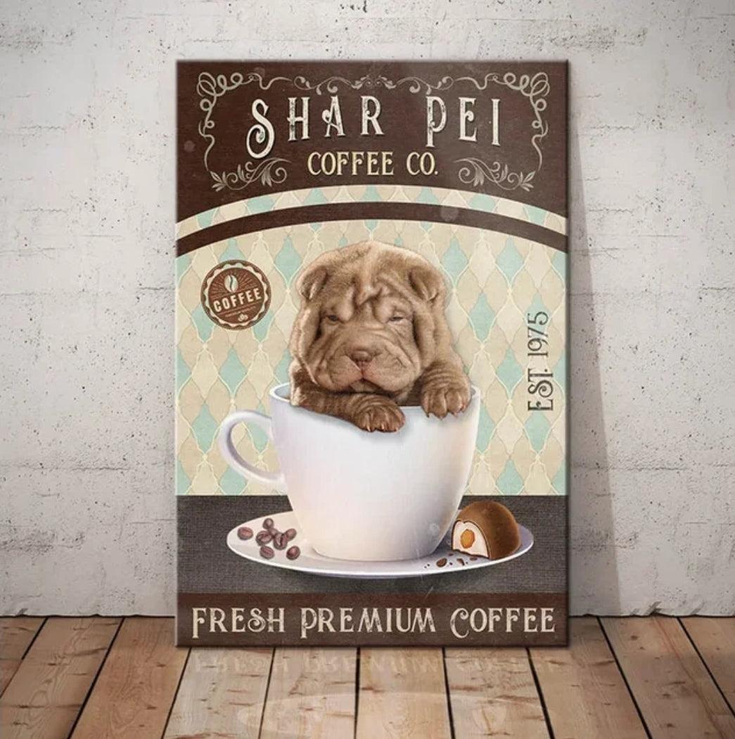 Shar Pei Dog Tin Sign - North East Pet Shop North East Pet Shop