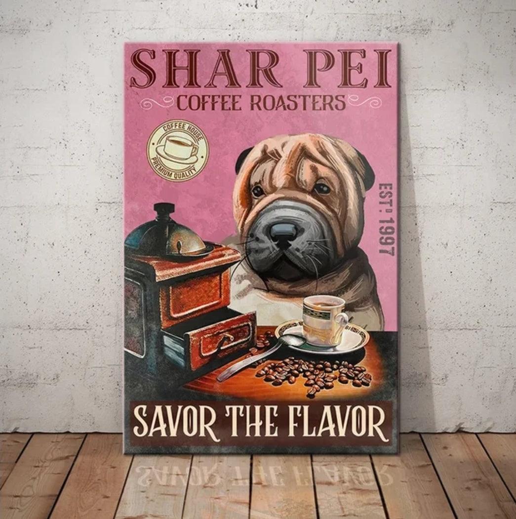 Shar Pei Dog Tin Sign - North East Pet Shop North East Pet Shop