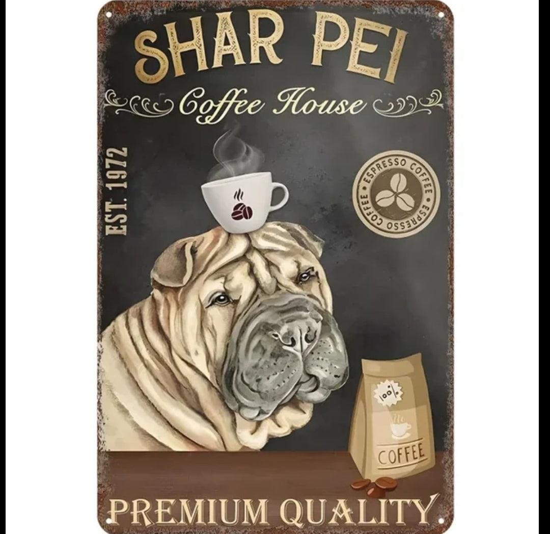 Shar Pei Dog Tin Sign - North East Pet Shop North East Pet Shop