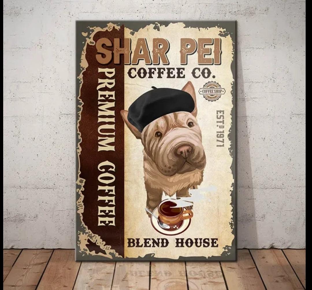 Shar Pei Dog Tin Sign - North East Pet Shop North East Pet Shop