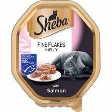 Sheba Fine Flakes in Jelly with Salmon, 85g (DELIGHTS OFFER) - North East Pet Shop Sheba