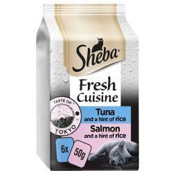 Sheba Fresh Cuisine Taste of Tokyo Wet Cat Food Pouches in Gravy 6pk - North East Pet Shop Sheba