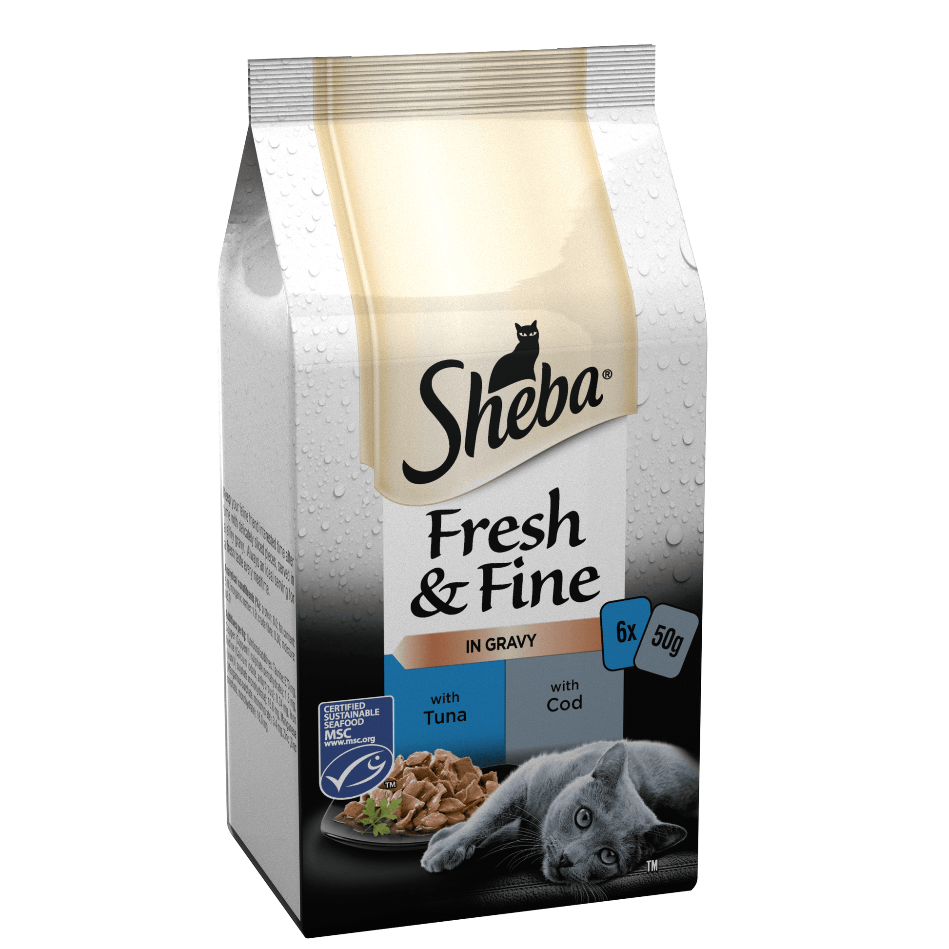 Sheba Pch Fresh & Fine Tn&Cd CIG 8x6x50g - North East Pet Shop Sheba