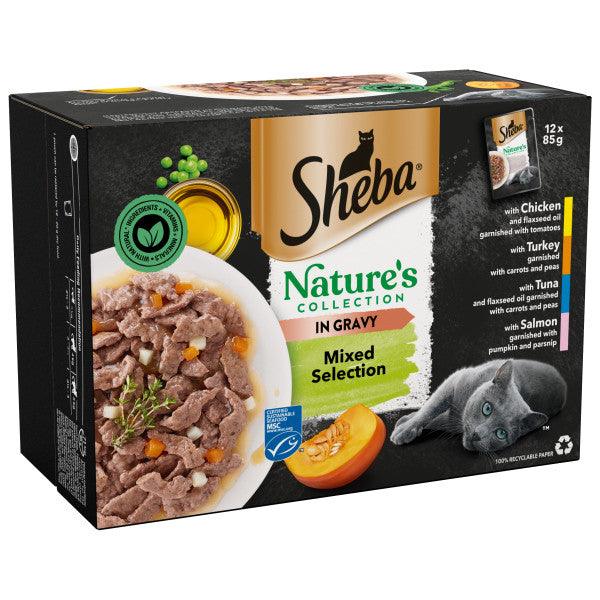 Sheba Pch Nat Collect Mix CIG 4x12x85g - North East Pet Shop Sheba