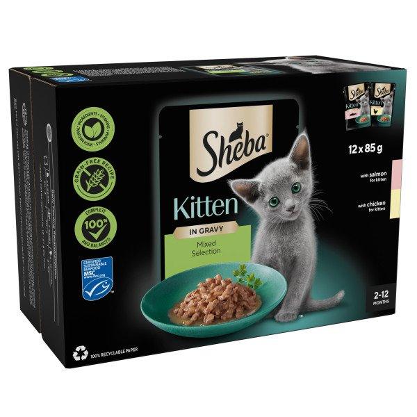 Sheba Pch Sauce Coll Kit Mix CIG4x12x85g - North East Pet Shop Sheba