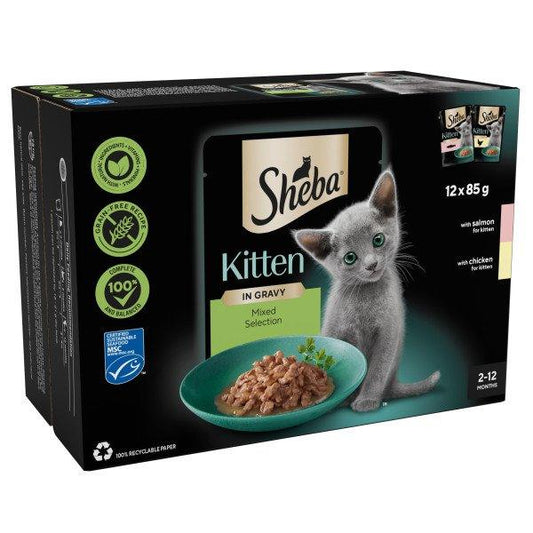 Sheba Pch Sauce Coll Kit Mix CIG4x12x85g - North East Pet Shop Sheba