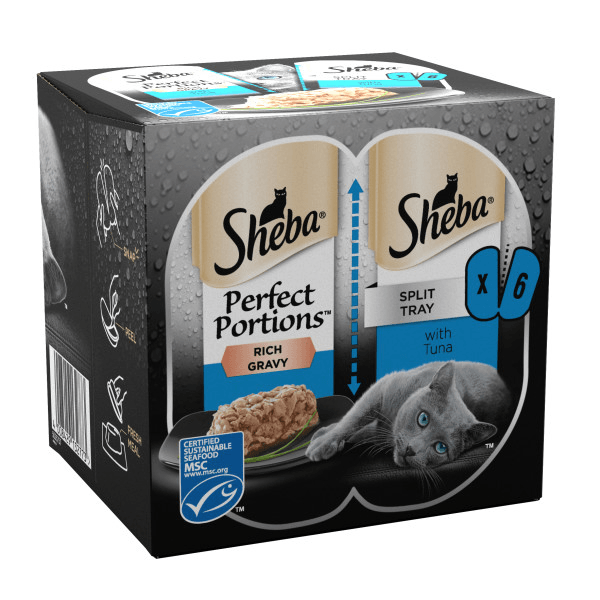 Sheba Perfect Portions Tuna Grvy 8x3x75g - North East Pet Shop Sheba