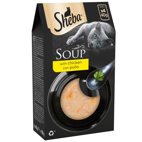 Sheba Pouch Classic Soup Chicken 40 x 40g - North East Pet Shop Sheba