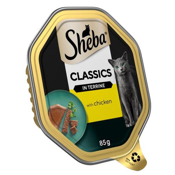 Sheba Tray Classic Terrine Chicken22x85g - North East Pet Shop Sheba