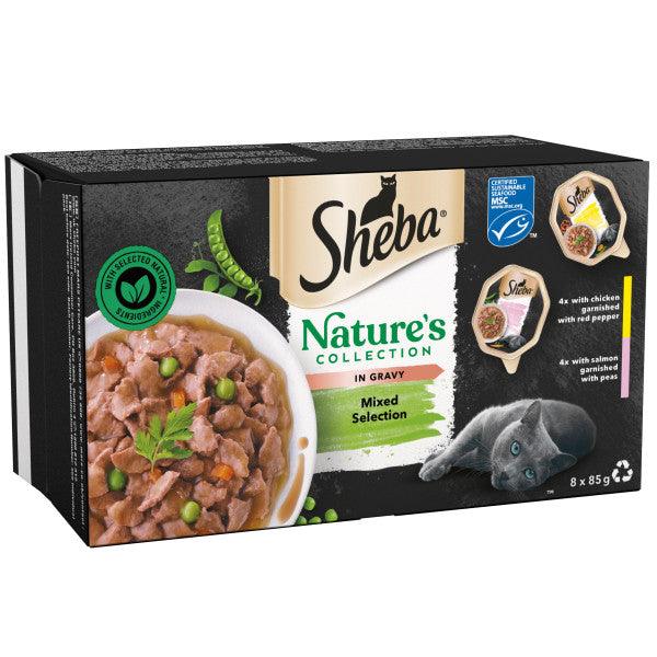 Sheba Tray Natures Collect Mix G 4x8x85g - North East Pet Shop Sheba