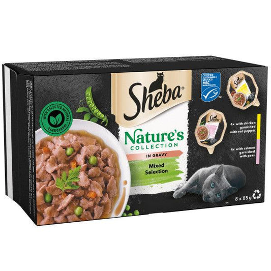 Sheba Tray Natures Collect Mix G 4x8x85g - North East Pet Shop Sheba