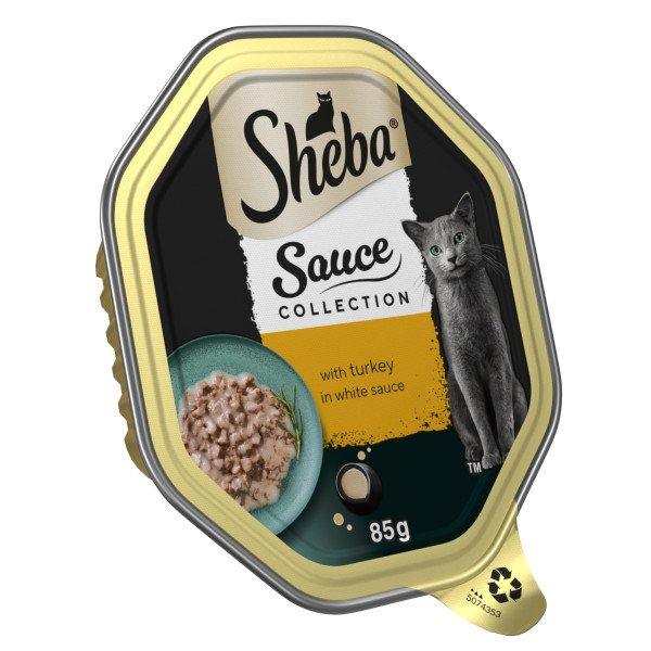 Sheba Tray Sauce Collect Turkey 22x85g - North East Pet Shop Sheba