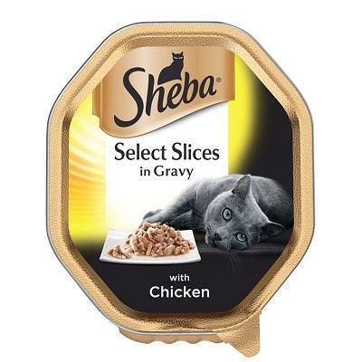 Sheba Tray Select Slices Chicken in Gravy 22 x 85g - North East Pet Shop Sheba