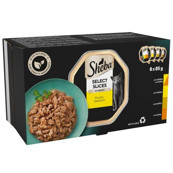 Sheba Tray Select Slices Plty CIG4x8x85g - North East Pet Shop Sheba