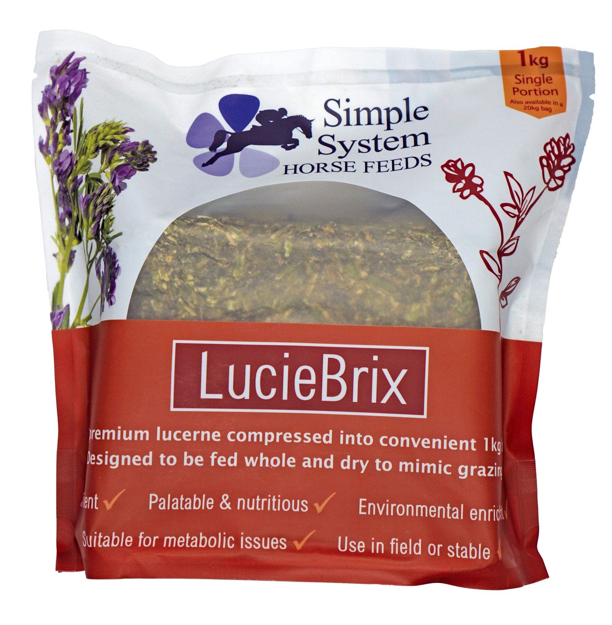 Simple System Lucie Brix Single 1kg - North East Pet Shop Simple System