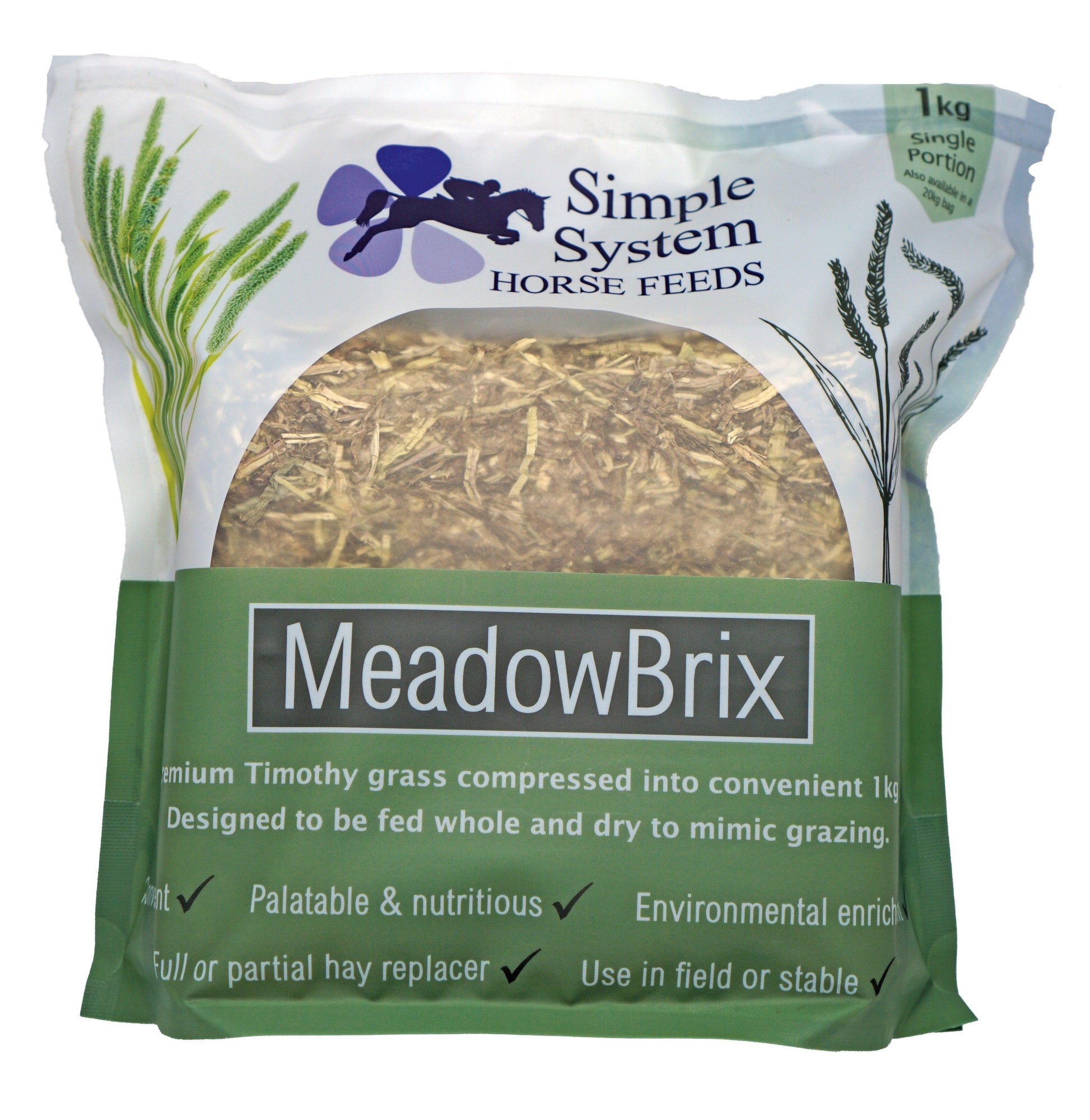 Simple System Meadow Brix Single 1kg - North East Pet Shop Simple System