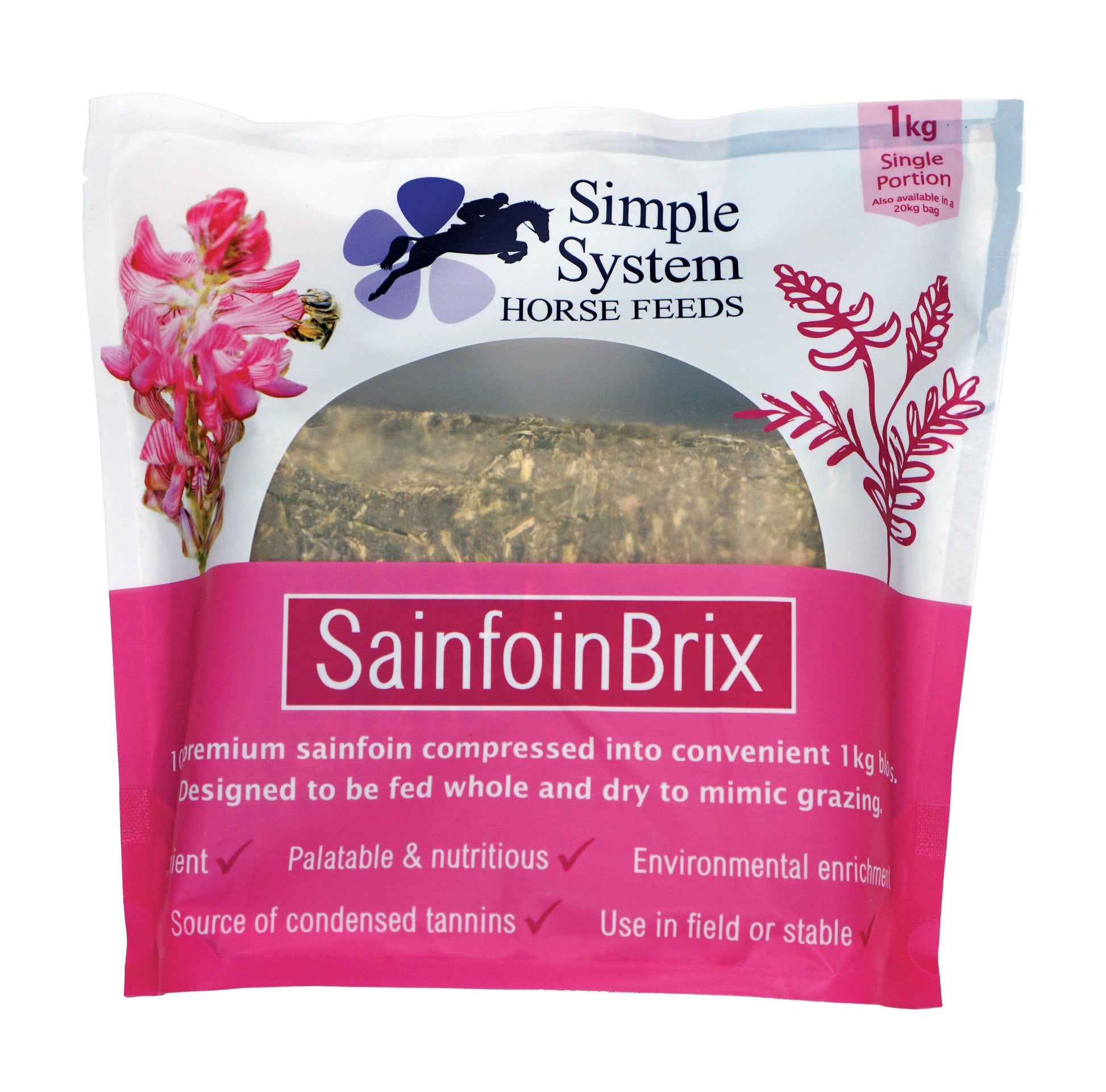 Simple System Sainfoin Brix Single 1kg - North East Pet Shop Simple System