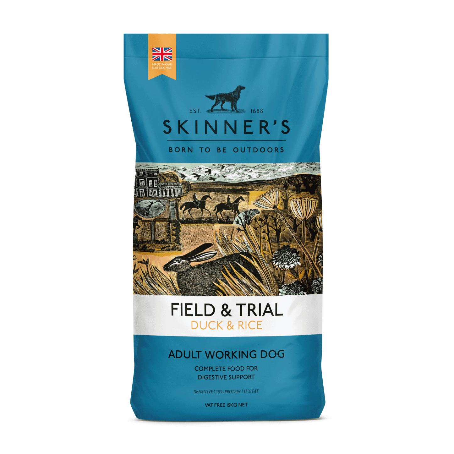 Skinners Field & Trial Adult Duck & Rice 2.5kg - North East Pet Shop Skinners