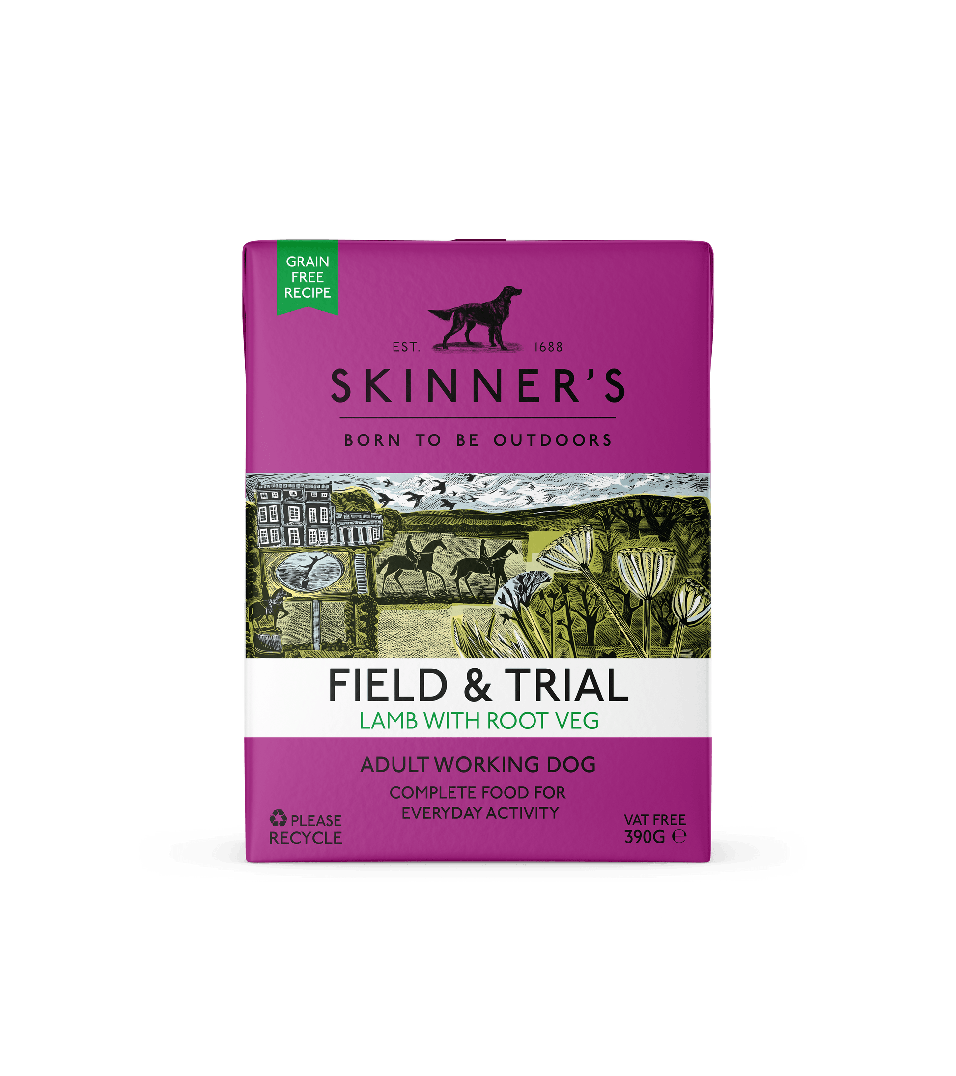 Skinners Field & Trial Adult Grain Free Lamb 18x390g - North East Pet Shop Skinners