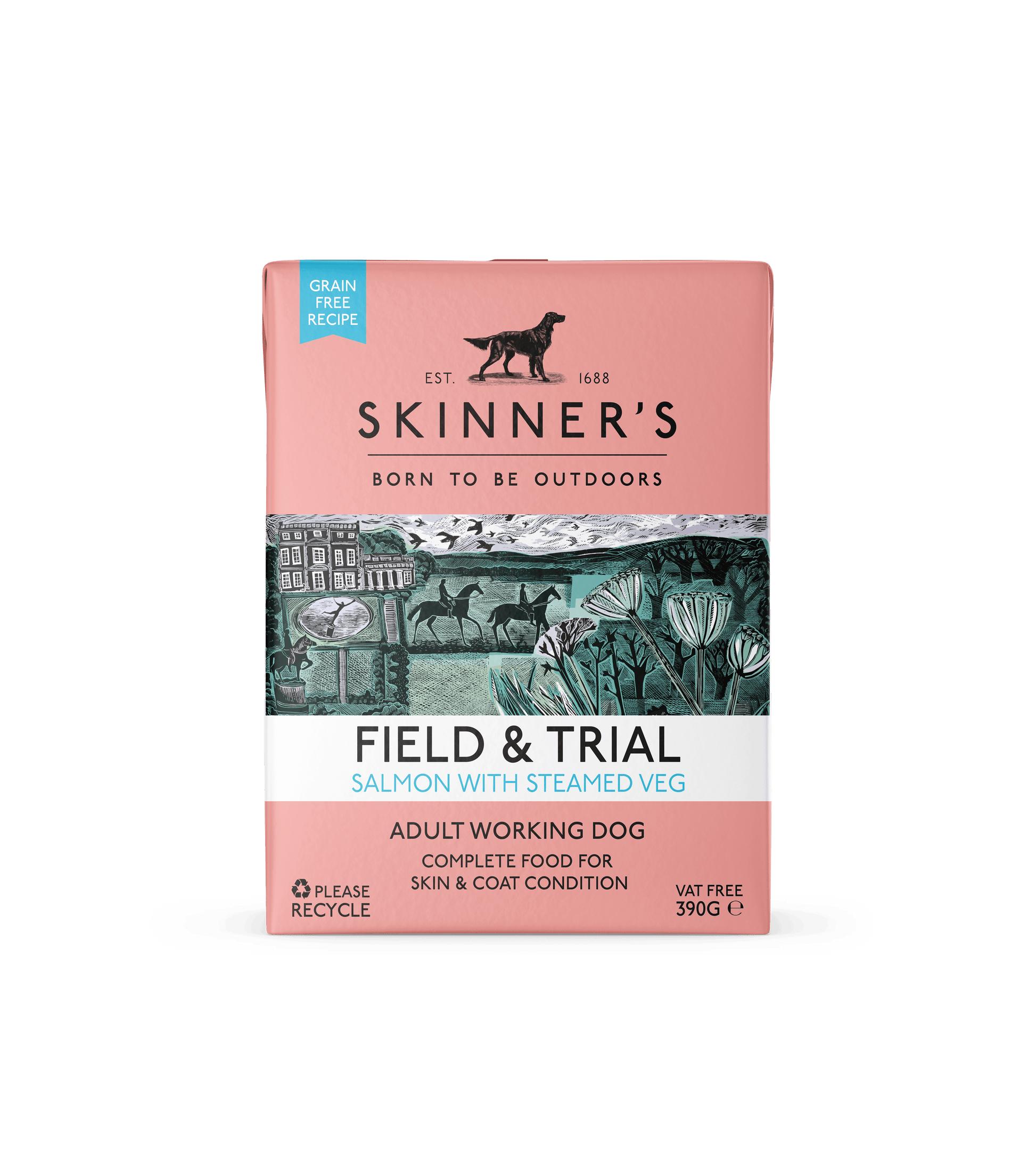 Skinners Field & Trial Adult Grain Free Salmon 18x390g - North East Pet Shop Skinners