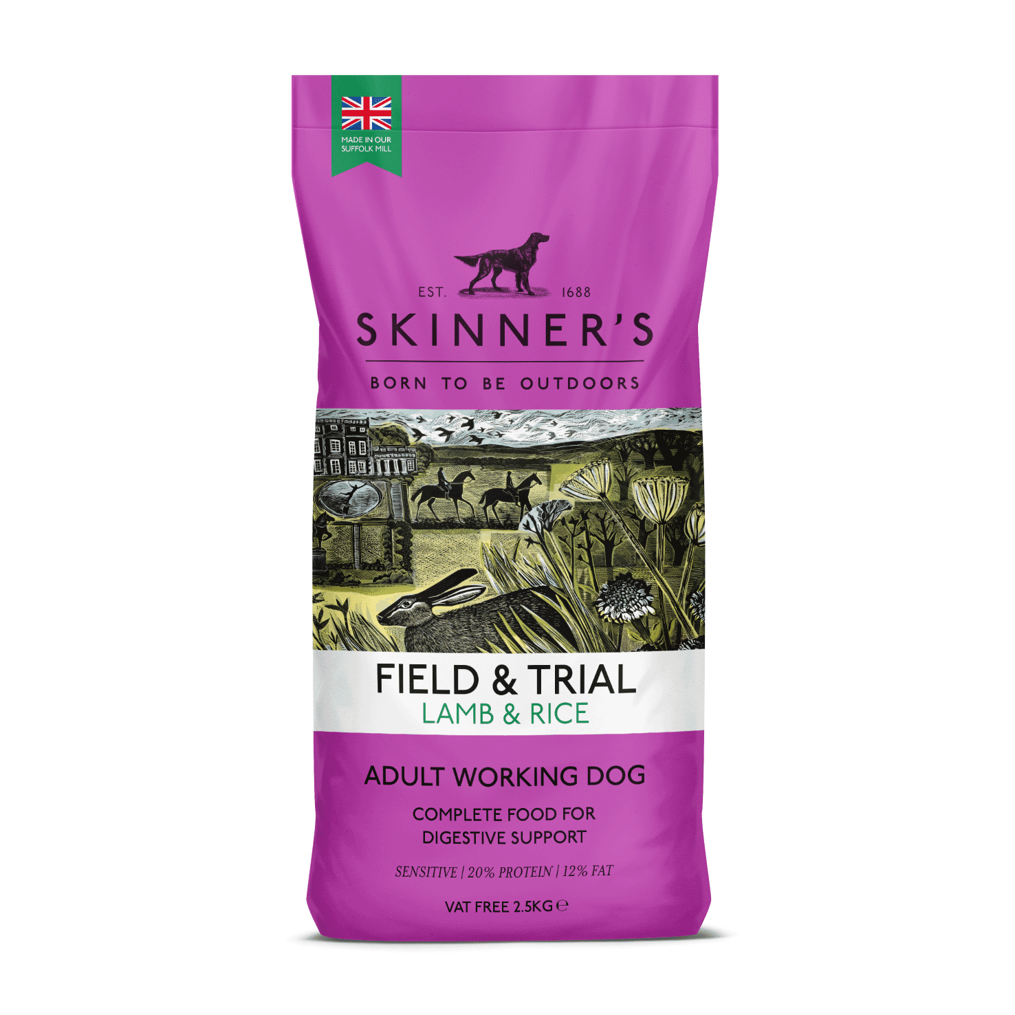 Skinners Field & Trial Adult Lamb & Rice 15kg - North East Pet Shop Skinners
