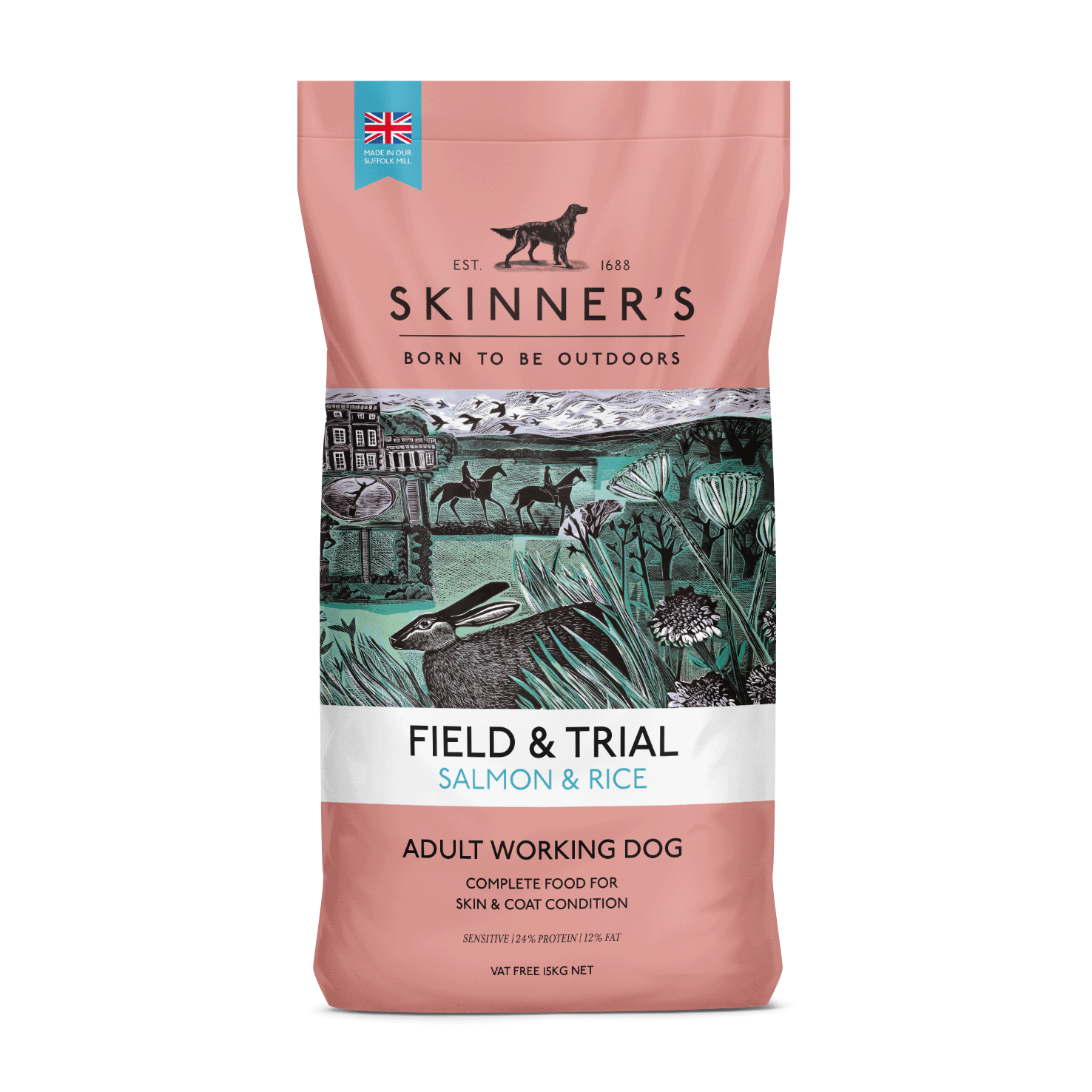 Skinners Field & Trial Adult Salmon & Rice 2.5kg - North East Pet Shop Skinners