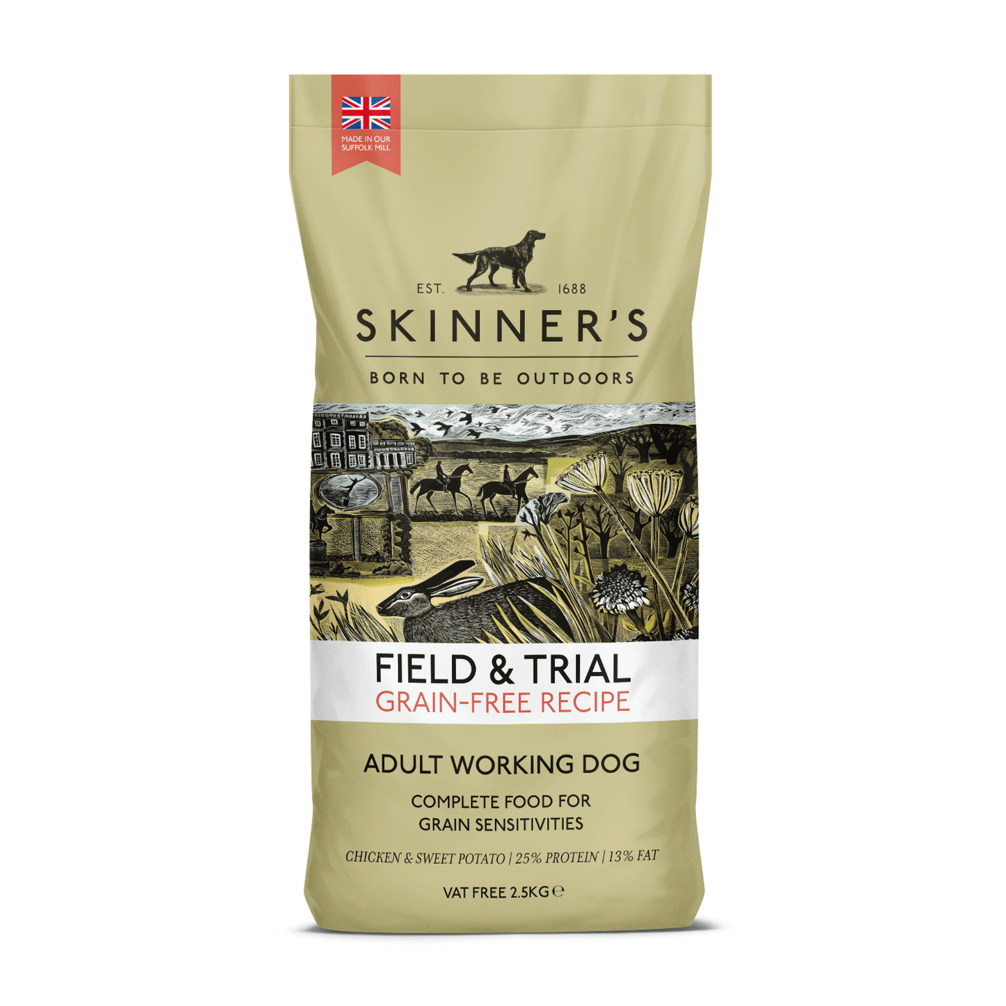 Skinners Field & Trial Grain Free Chicken & Sweet Potato 15kg - North East Pet Shop Skinners