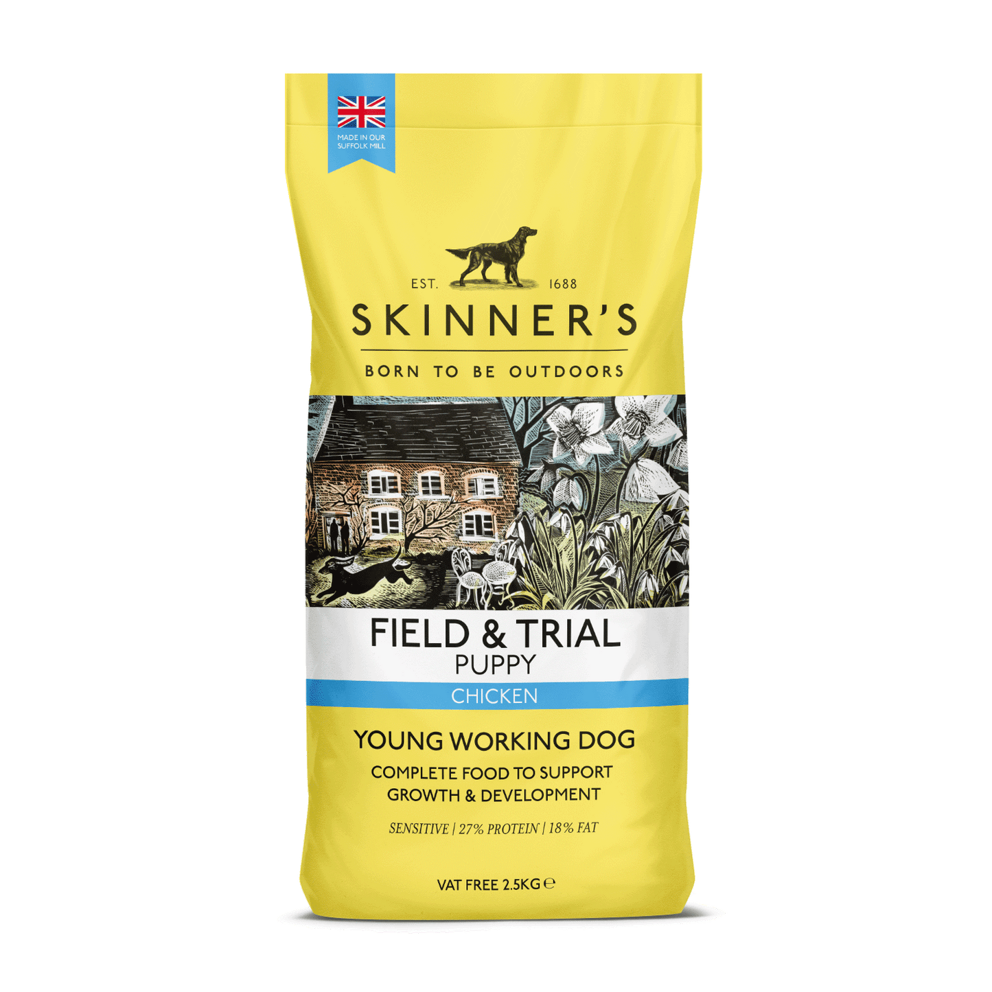 Skinners Field & Trial Puppy Chicken 2.5kg - North East Pet Shop Skinners