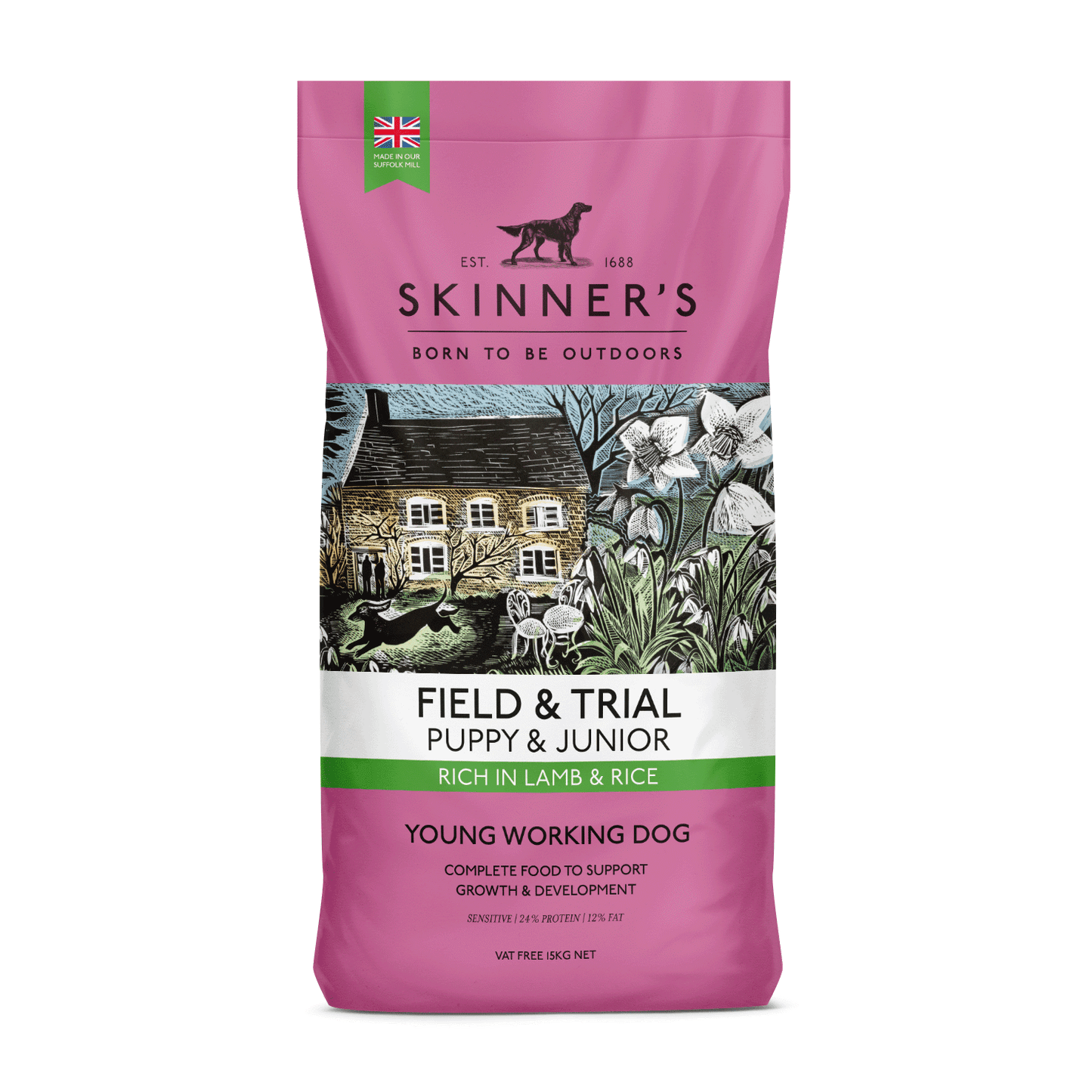 Skinners Field & Trial Puppy Lamb & Rice 2.5kg - North East Pet Shop Skinners