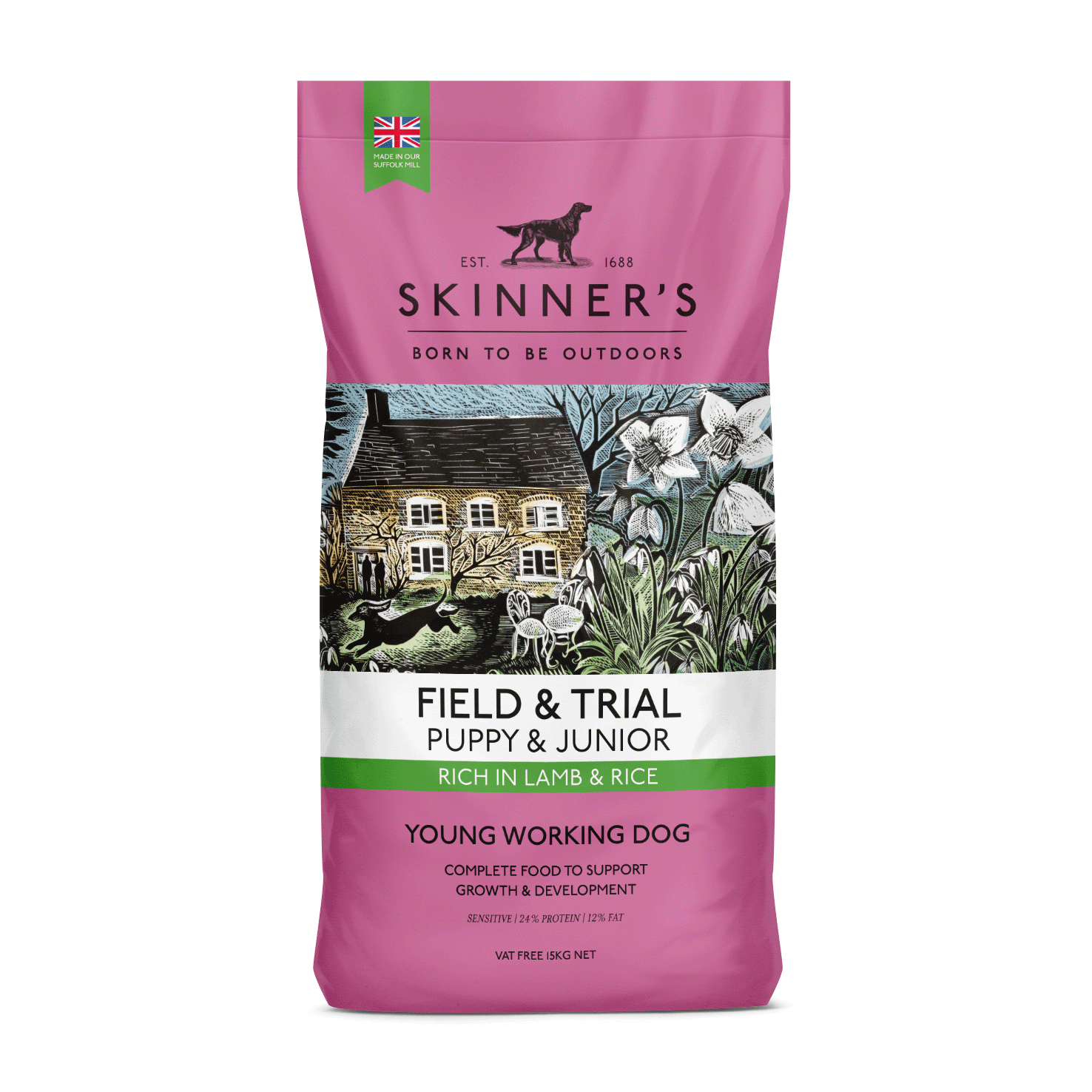 Skinners Field & Trial Puppy Lamb & Rice 2.5kg - North East Pet Shop Skinners