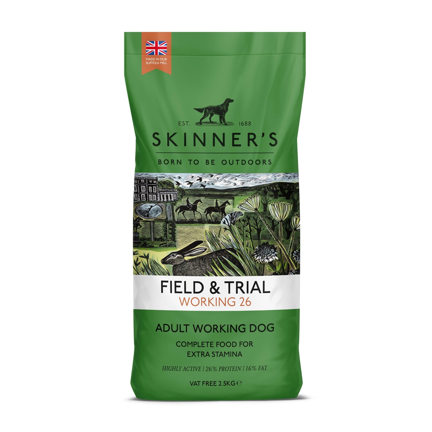 Skinners Field & Trial Working 26 2.5kg - North East Pet Shop Skinners