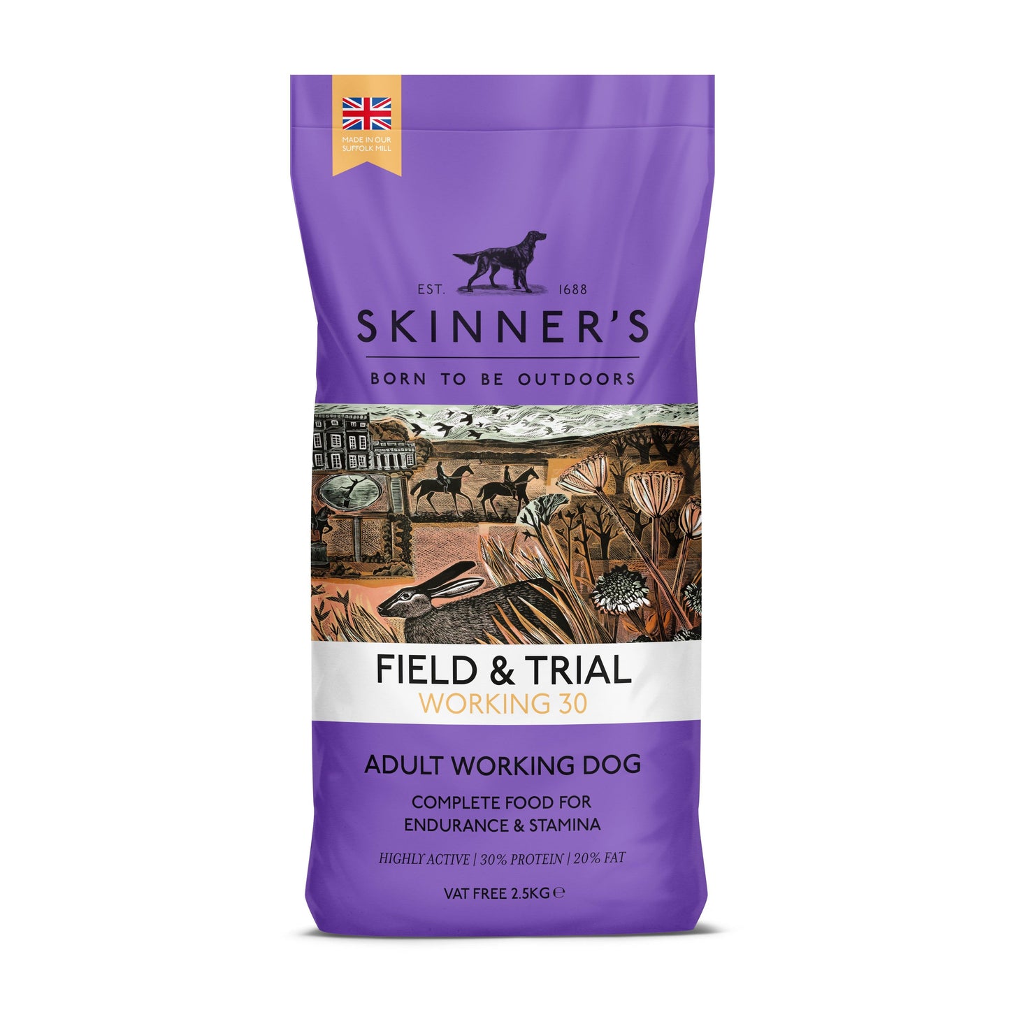 Skinners Field & Trial Working 30 2.5kg - North East Pet Shop Skinners