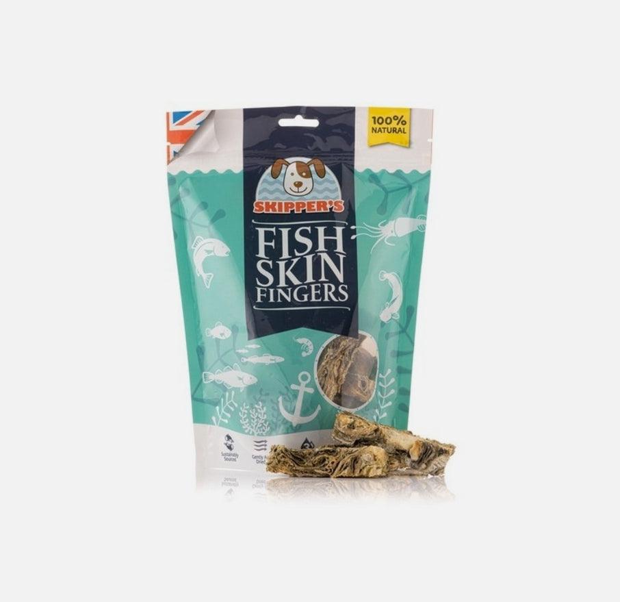 Skippers Dried 100% Cod Skin Jerky Fingers 70g - North East Pet Shop Skippers