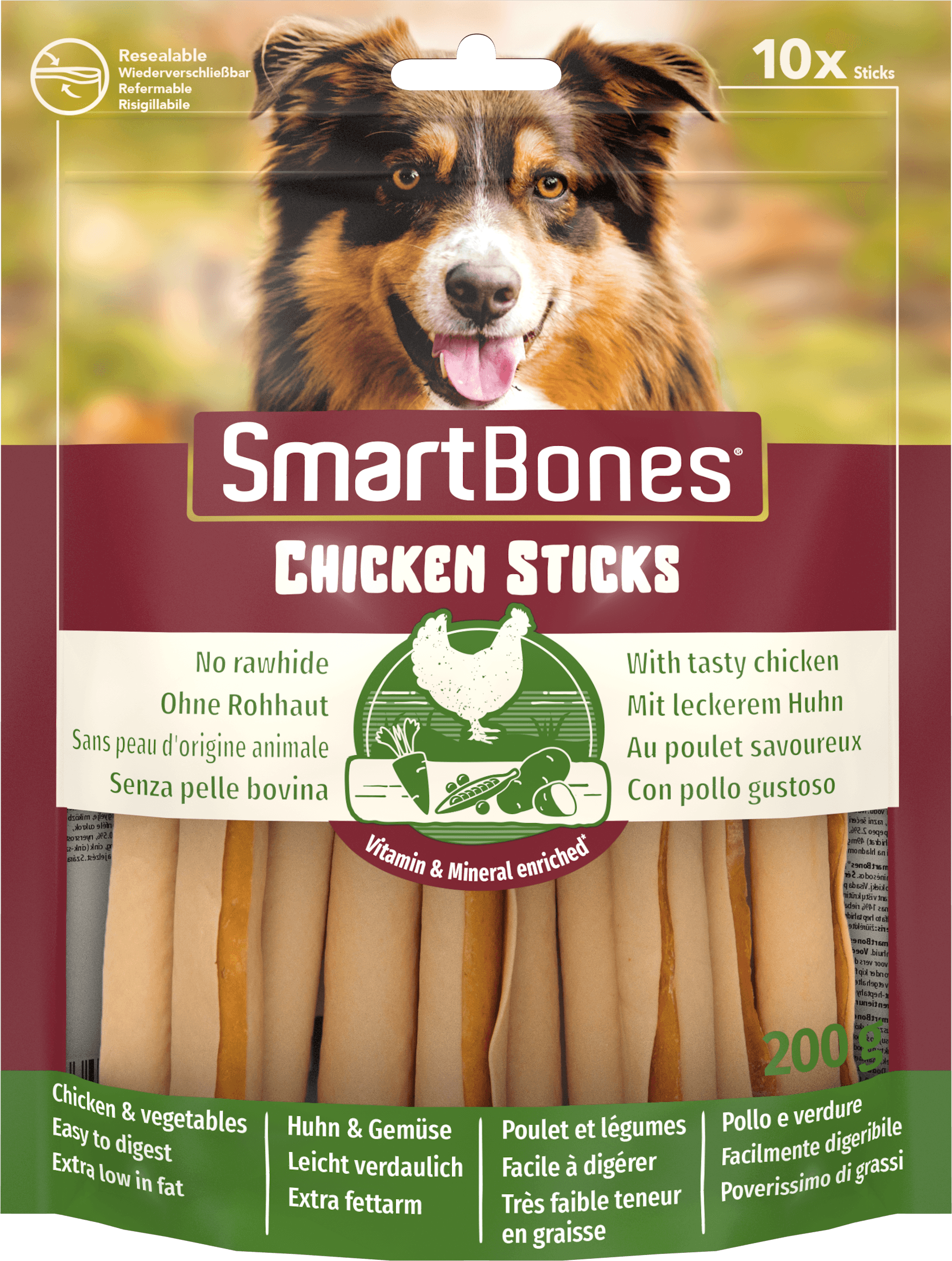 SmartBones Chicken 10pc x 10 - North East Pet Shop SmartBones