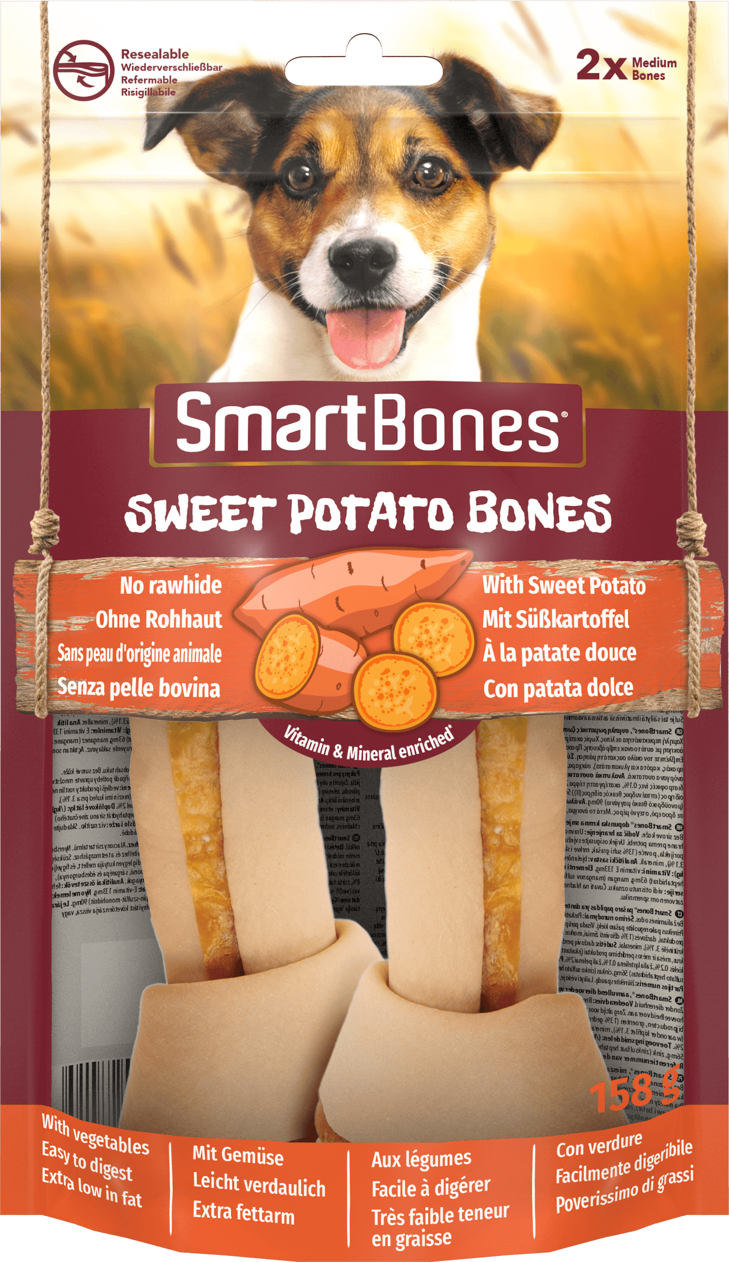 SmartBones Sweet Potato Medium 2pc x 7 - North East Pet Shop SmartBones