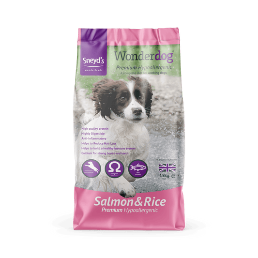 Sneyds Wonderdog Adult Premium Salmon & Rice 15kg - North East Pet Shop Wonderdog