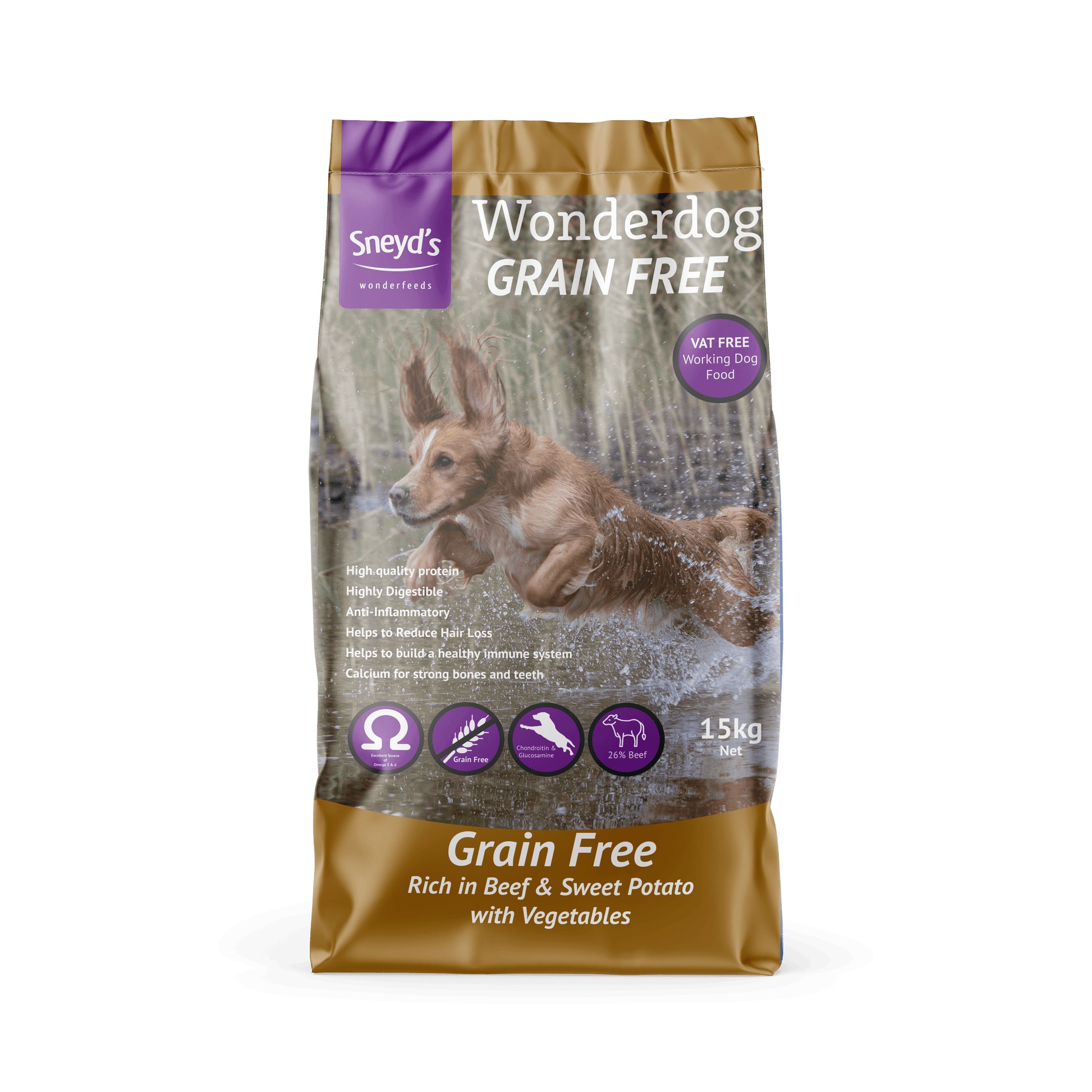 Sneyds Wonderdog Beef Grain Free - North East Pet Shop Wonderdog