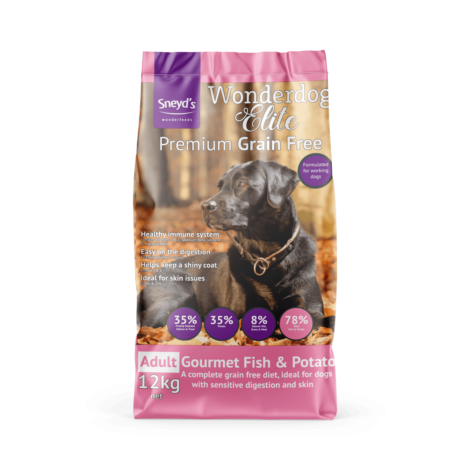 Sneyds Wonderdog Elite Fish Grain Free - North East Pet Shop Wonderdog