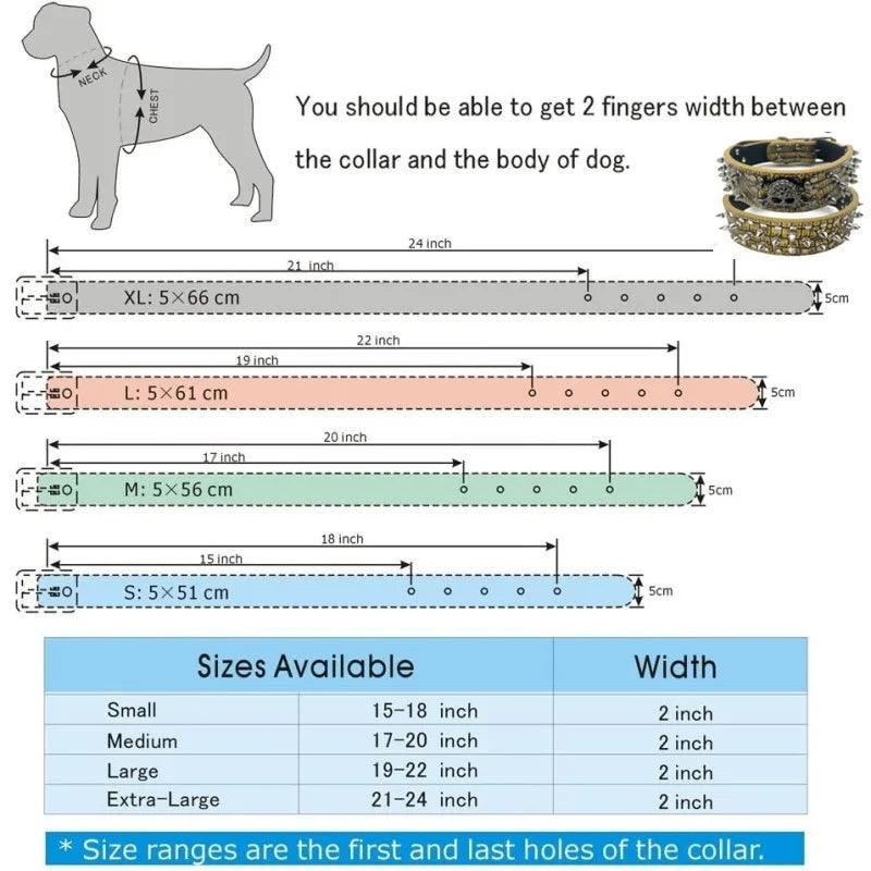 Spiked Collar & Lead Matching Set. - North East Pet Shop North East Pet Shop 