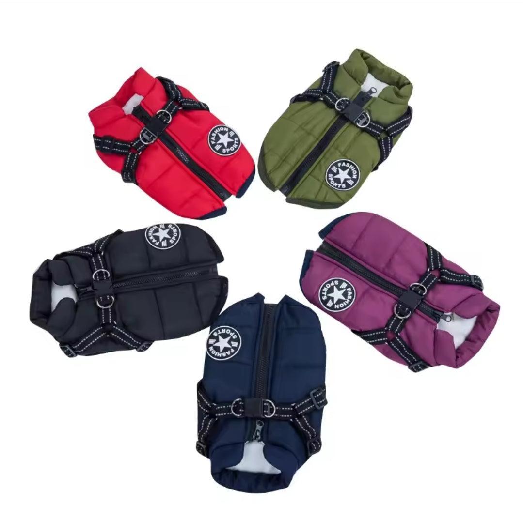 Sports Warm Dog Harness Coat - North East Pet Shop Dog Shack UK