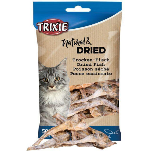 Sprats, dried fish, for cats - North East Pet Shop Trixie