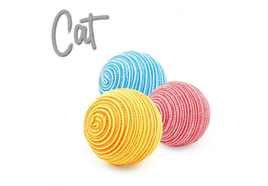 STRING BALLS CAT TOY 3PC PACK - North East Pet Shop Ancol