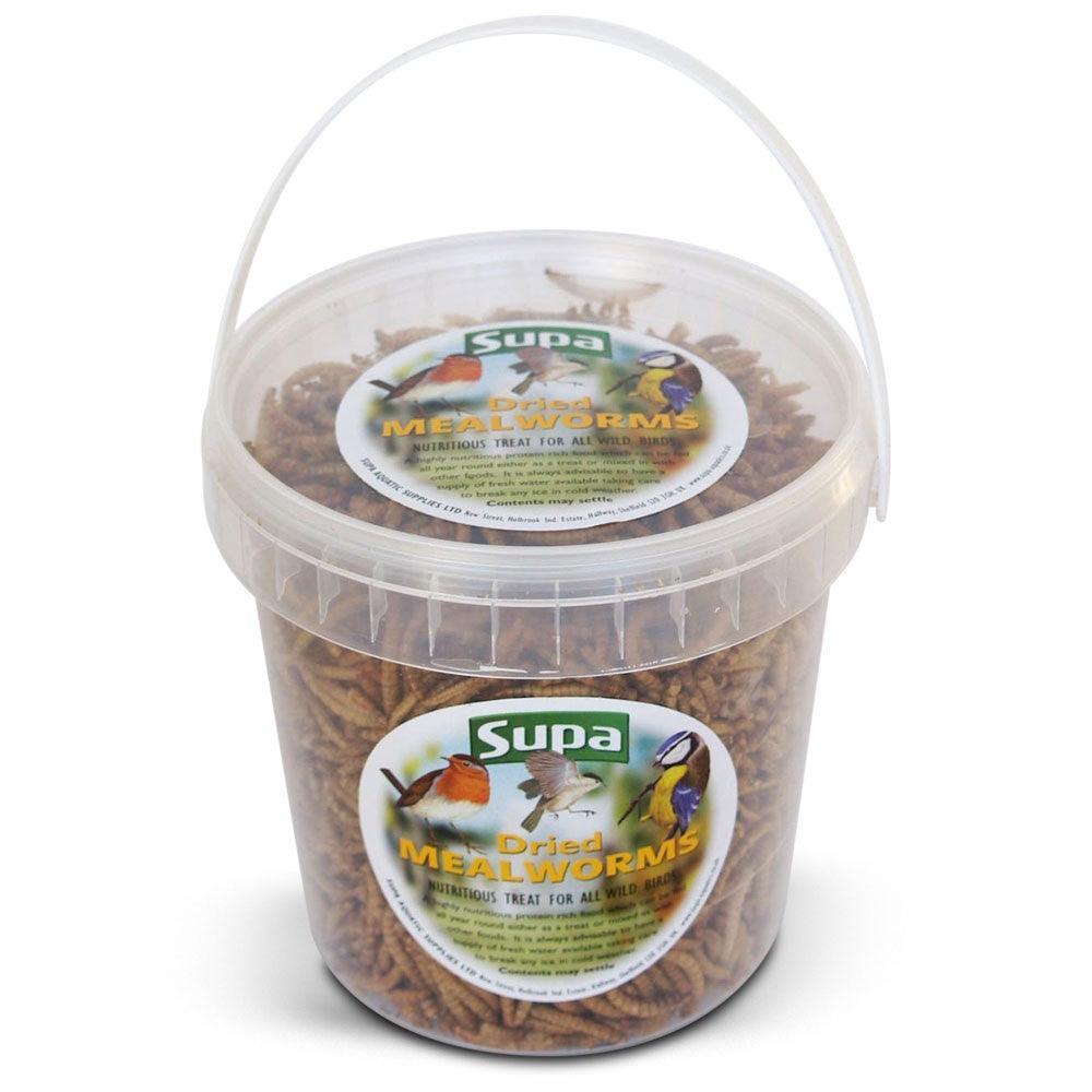 Supa Dried Mealworms 4x500ml - North East Pet Shop Mealworms