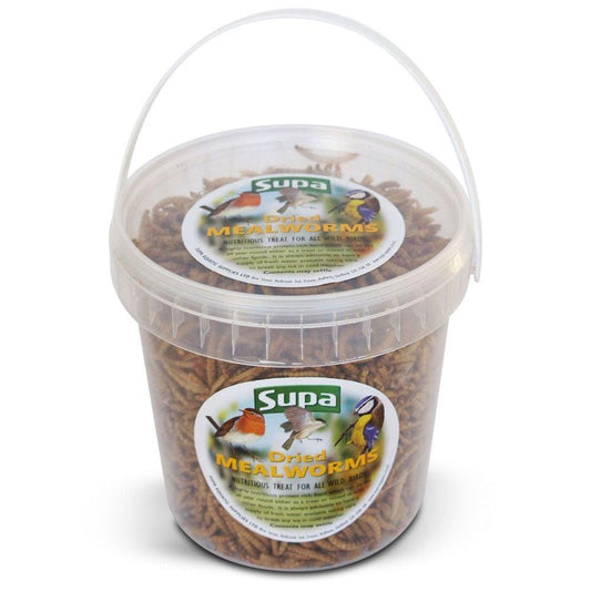 Supa Dried Mealworms 4x500ml - North East Pet Shop Mealworms