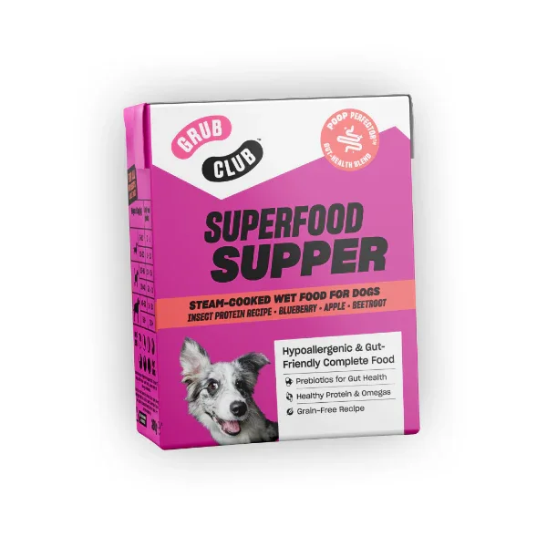 Superfood Supper Steam-Cooked Complete Wet Food 390g - North East Pet Shop Grub Club