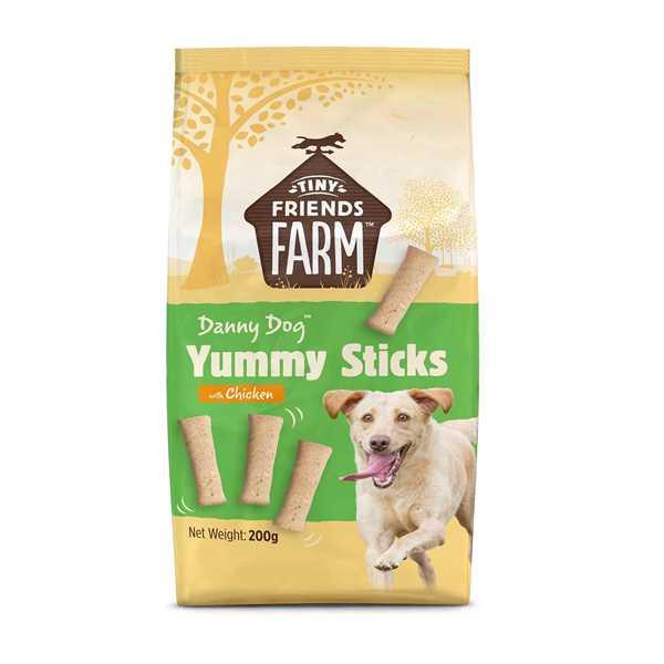 Supreme Tiny Friends Danny Dog Yummy Sticks - 200g - North East Pet Shop Tiny Farm Friends