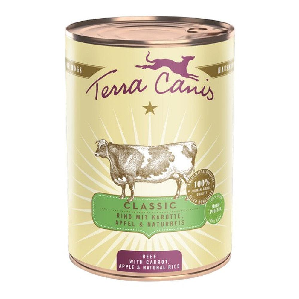 Terra Canis Classic Beef with Carrot Apple and Brown Rice 400g x6 - North East Pet Shop Terra Canis