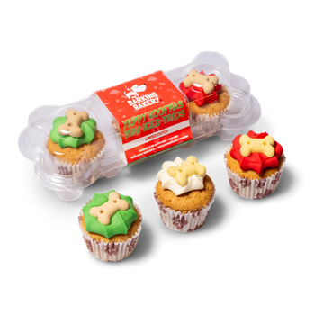 The Barking Bakery Yappy Woofmas Mini Iced Trios - North East Pet Shop Barking Bakery